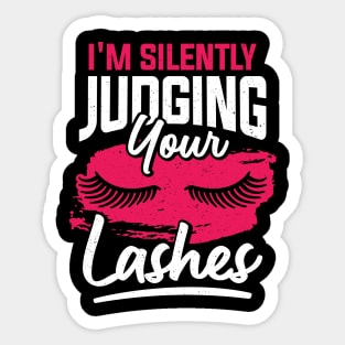 Funny Make-Up Artist Lashes Cosmetologist Gift Sticker